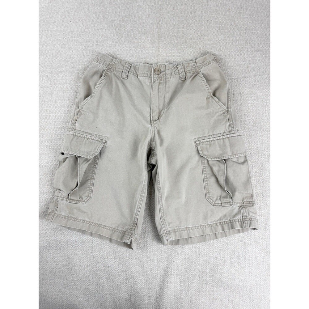 VINTAGE Gap Loose Fit Cargo Shorts Mens Size 29 Beige Khaki Y2K Utility Outdoor